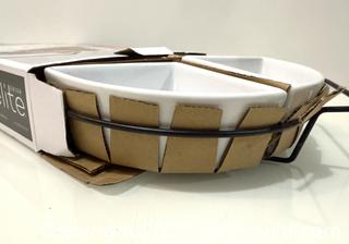 MaxSold Auction: Elite 5-Piece Porcelain &#38; Wire Divided Serving Platter/Relish Dish Set - New Westminster (British Columbia, Canada) SELLER MANAGED Reseller Online Auction - Columbia Street