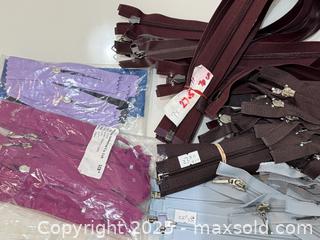 MaxSold Auction: Large Assortment of New Zippers &#38; Sewing Notions - New Westminster (British Columbia, Canada) SELLER MANAGED Reseller Online Auction - Columbia Street
