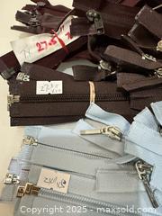 MaxSold Auction: Large Assortment of New Zippers &#38; Sewing Notions - New Westminster (British Columbia, Canada) SELLER MANAGED Reseller Online Auction - Columbia Street