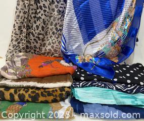 MaxSold Auction: Large Collection of Women's Fashion Scarves and Wraps - New Westminster (British Columbia, Canada) SELLER MANAGED Reseller Online Auction - Columbia Street