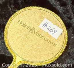 MaxSold Auction: Mini Mirror with &#34;Hotel Vancouver&#34; Engraving - New Westminster (British Columbia, Canada) SELLER MANAGED Reseller Online Auction - Columbia Street