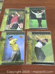 MaxSold Auction: Mint condition Tiger Woods Upper Deck Golf Trading Cards - New Westminster (British Columbia, Canada) SELLER MANAGED Reseller Online Auction - Columbia Street