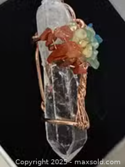 MaxSold Auction: New in box / Wire wrapped Life Tree Chakra Chips Beads Natural Crystal Healing Quartz Point Stone Pendant - New Westminster (British Columbia, Canada) SELLER MANAGED Reseller Online Auction - Columbia Street