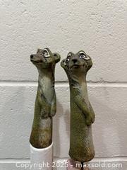 MaxSold Auction: Pair of Novelty Hand-Painted Resin Meerkat Figurines/Garden Stakes - New Westminster (British Columbia, Canada) SELLER MANAGED Reseller Online Auction - Columbia Street