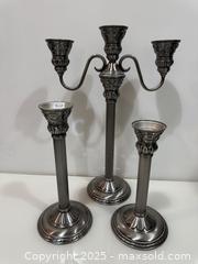 MaxSold Auction: Vintage Candlestick Set - New Westminster (British Columbia, Canada) SELLER MANAGED Reseller Online Auction - Columbia Street