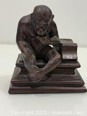 MaxSold Auction: Vintage Style &#34;Thinking Monkey&#34; Figural Bookend/Desk - New Westminster (British Columbia, Canada) SELLER MANAGED Reseller Online Auction - Columbia Street