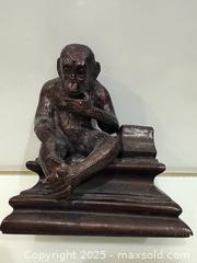 MaxSold Auction: Vintage Style &#34;Thinking Monkey&#34; Figural Bookend/Desk - New Westminster (British Columbia, Canada) SELLER MANAGED Reseller Online Auction - Columbia Street