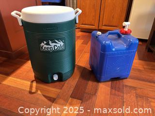 MaxSold Auction: KeepCold insulated jug &#38; Aquavainer water container (2-piece lot) - Mississippi Mills (Ontario, Canada) SELLER MANAGED Downsizing Online Auction - Rae Road