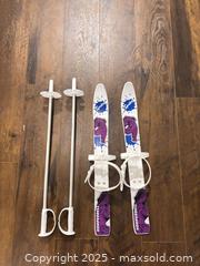 MaxSold Auction: Komperdell Children&#39;s Spike Ski Set with Poles, Approx. 24&#34; - Mississippi Mills (Ontario, Canada) SELLER MANAGED Downsizing Online Auction - Rae Road