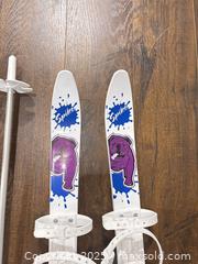 MaxSold Auction: Komperdell Children&#39;s Spike Ski Set with Poles, Approx. 24&#34; - Mississippi Mills (Ontario, Canada) SELLER MANAGED Downsizing Online Auction - Rae Road