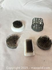 MaxSold Auction: Lot of 5 Mixed Floral Frogs (Kenzan, Pin &#38; Caged Types) - Mississippi Mills (Ontario, Canada) SELLER MANAGED Downsizing Online Auction - Rae Road