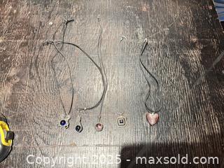 MaxSold Auction: Lot of 5 Pendant Necklaces, Mixed Materials - Mississippi Mills (Ontario, Canada) SELLER MANAGED Downsizing Online Auction - Rae Road