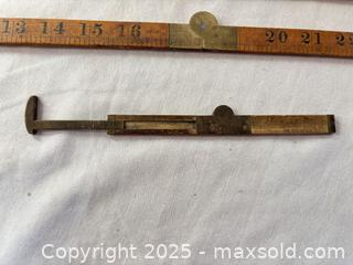 MaxSold Auction: Lot of 8 Folding Wooden Carpenters&#39; Ruler Sections - Mississippi Mills (Ontario, Canada) SELLER MANAGED Downsizing Online Auction - Rae Road
