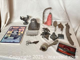 MaxSold Auction: Lot of Vintage Victorian-Style Metal Hardware & Book (?15 pcs) - Mississippi Mills (Ontario, Canada) SELLER MANAGED Downsizing Online Auction - Rae Road