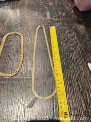 MaxSold Auction: Mixed Gold-Tone Jewelry Lot with Green Stones, Locket &#38; Necklaces - Mississippi Mills (Ontario, Canada) SELLER MANAGED Downsizing Online Auction - Rae Road