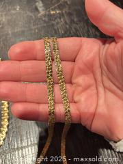 MaxSold Auction: Mixed Gold-Tone Jewelry Lot with Green Stones, Locket &#38; Necklaces - Mississippi Mills (Ontario, Canada) SELLER MANAGED Downsizing Online Auction - Rae Road