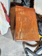 MaxSold Auction: Solid Oak Mission 2-Drawer Nightstand with Drop Pulls - Mississippi Mills (Ontario, Canada) SELLER MANAGED Downsizing Online Auction - Rae Road