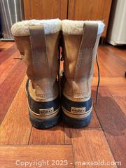 MaxSold Auction: Sorel Caribou Lace-Up Leather Winter Boots US 9 - Mississippi Mills (Ontario, Canada) SELLER MANAGED Downsizing Online Auction - Rae Road