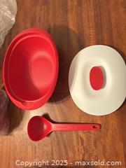 MaxSold Auction: Tupperware Red Passion  Set  - Mississippi Mills (Ontario, Canada) SELLER MANAGED Downsizing Online Auction - Rae Road