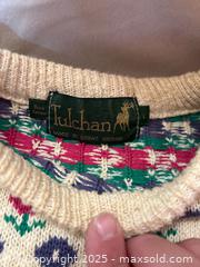 MaxSold Auction: Vintage Tulchan Pure Cotton Crew Neck Long Sleeve Sweater L - Mississippi Mills (Ontario, Canada) SELLER MANAGED Downsizing Online Auction - Rae Road