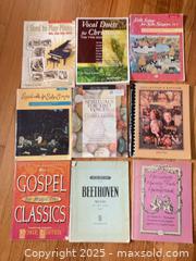 MaxSold Auction: Lot of 40+ Sheet Music &#38; Music Books — Classical, Gospel, Choral - Abington (Massachusetts, USA) PARTNER MANAGED Reseller Online Auction - North Avenue