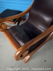 MaxSold Auction: Antique Leather Chair &#38; Ottoman P8  - Vancouver (British Columbia, Canada) SELLER MANAGED Estate Sale Online Auction - East 7th Avenue