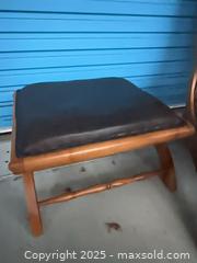 MaxSold Auction: Antique Leather Chair &#38; Ottoman P8  - Vancouver (British Columbia, Canada) SELLER MANAGED Estate Sale Online Auction - East 7th Avenue
