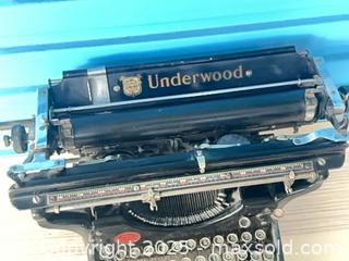 MaxSold Auction: Antique Underwood Typewriter P8  - Vancouver (British Columbia, Canada) SELLER MANAGED Estate Sale Online Auction - East 7th Avenue