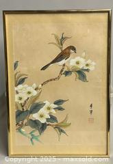 MaxSold Auction: (2) Framed Chinese Signed Paintings on Silk - Toronto (Ontario, Canada) SELLER MANAGED Reseller Online Auction - Chesswood Drive