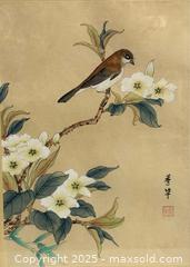 MaxSold Auction: (2) Framed Chinese Signed Paintings on Silk - Toronto (Ontario, Canada) SELLER MANAGED Reseller Online Auction - Chesswood Drive
