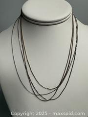 MaxSold Auction: (4) 925 STERLING SILVER Chains - Marked  - Toronto (Ontario, Canada) SELLER MANAGED Reseller Online Auction - Chesswood Drive