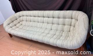 MaxSold Auction: MCM R. HUBER TEAK Scoop Sofa - Toronto (Ontario, Canada) SELLER MANAGED Reseller Online Auction -  Chesswood Drive