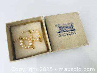 MaxSold Auction: 14K Gold And Genuine Pearl Earrings - Toronto (Ontario, Canada) SELLER MANAGED Estate Sale Online Auction - Benary Crescent