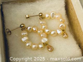 MaxSold Auction: 14K Gold And Genuine Pearl Earrings - Toronto (Ontario, Canada) SELLER MANAGED Estate Sale Online Auction - Benary Crescent