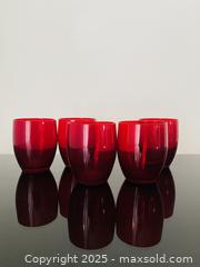 MaxSold Auction: 5 MCM Ruby Glass Cups - Toronto (Ontario, Canada) SELLER MANAGED Estate Sale Online Auction - Benary Crescent