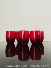 MaxSold Auction: 5 MCM Ruby Glass Cups - Toronto (Ontario, Canada) SELLER MANAGED Estate Sale Online Auction - Benary Crescent