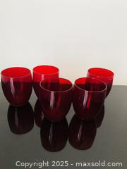 MaxSold Auction: 5 MCM Ruby Glass Cups - Toronto (Ontario, Canada) SELLER MANAGED Estate Sale Online Auction - Benary Crescent