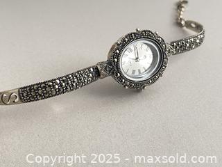 MaxSold Auction: 925 Sterling Silver Marcasite Antique Ladies Watch - Toronto (Ontario, Canada) SELLER MANAGED Estate Sale Online Auction - Benary Crescent