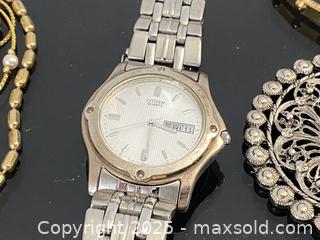 MaxSold Auction: Antique &#38; Vintage Jewelry Lot, Citizen Watch, Gold? Bangle, Rings And More - Toronto (Ontario, Canada) SELLER MANAGED Estate Sale Online Auction - Benary Crescent