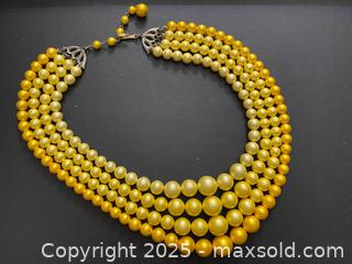 MaxSold Auction: Beautiful Vintage 4-strand beaded necklace - Toronto (Ontario, Canada) SELLER MANAGED Estate Sale Online Auction - Benary Crescent