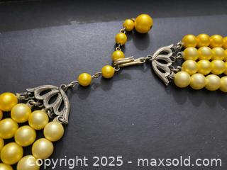 MaxSold Auction: Beautiful Vintage 4-strand beaded necklace - Toronto (Ontario, Canada) SELLER MANAGED Estate Sale Online Auction - Benary Crescent