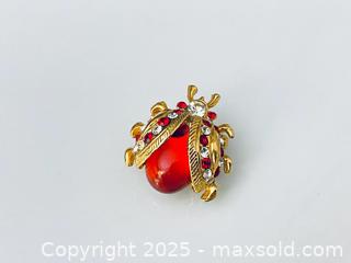 MaxSold Auction: Cute Vintage Ladybug Jelly Belly Brooch - Toronto (Ontario, Canada) SELLER MANAGED Estate Sale Online Auction - Benary Crescent