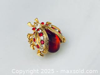 MaxSold Auction: Cute Vintage Ladybug Jelly Belly Brooch - Toronto (Ontario, Canada) SELLER MANAGED Estate Sale Online Auction - Benary Crescent