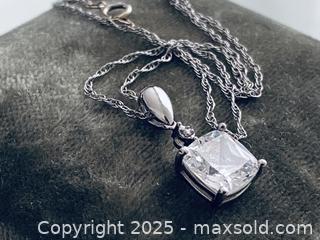MaxSold Auction: Large 14K White Gold Pendant With Diamond On The Bail, 10K White Gold Italy Chain - Toronto (Ontario, Canada) SELLER MANAGED Estate Sale Online Auction - Benary Crescent