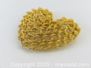 MaxSold Auction: Large Vintage Gold Plated Heart Brooch - Toronto (Ontario, Canada) SELLER MANAGED Estate Sale Online Auction - Benary Crescent