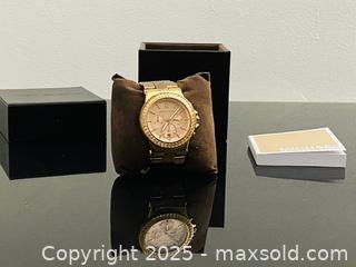 MaxSold Auction: Michael Kors Dylan Chronograph Rose Gold-Tone Women&#39;s Watch - Toronto (Ontario, Canada) SELLER MANAGED Estate Sale Online Auction - Benary Crescent