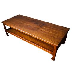 MaxSold Auction: Mid-Century Modern Danish Teak Coffee Table with Curved Arched Legs and Shelf, Circa 1960s - Toronto (Ontario, Canada) SELLER MANAGED Estate Sale Online Auction - Benary Crescent