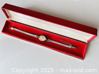 MaxSold Auction: Omega Vintage Ladies Watch, 10K White Gold Filled With Original Box - Toronto (Ontario, Canada) SELLER MANAGED Estate Sale Online Auction - Benary Crescent