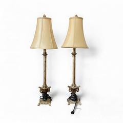 MaxSold Auction: Pair Of Traditional French Country Cottage Buffet Table Lamps - Toronto (Ontario, Canada) SELLER MANAGED Estate Sale Online Auction - Benary Crescent