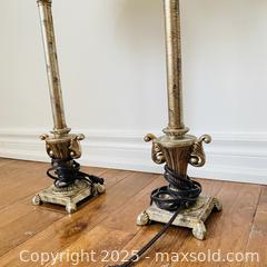MaxSold Auction: Pair Of Traditional French Country Cottage Buffet Table Lamps - Toronto (Ontario, Canada) SELLER MANAGED Estate Sale Online Auction - Benary Crescent